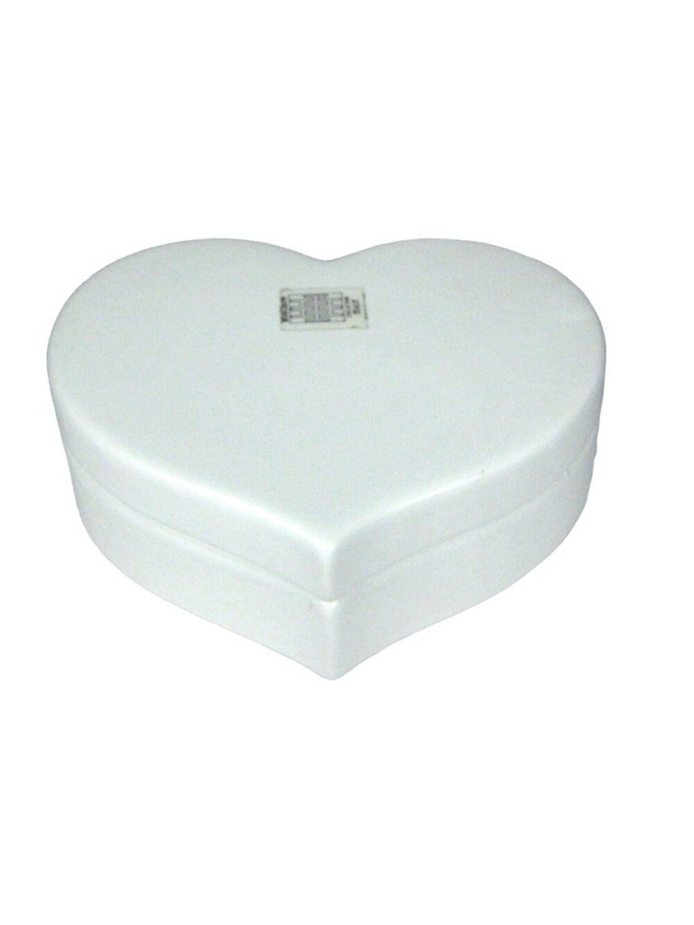 Horchow Porcelain Heart Shaped Trinket Dresser Vanity Jewelry Box Italy 5 inch
